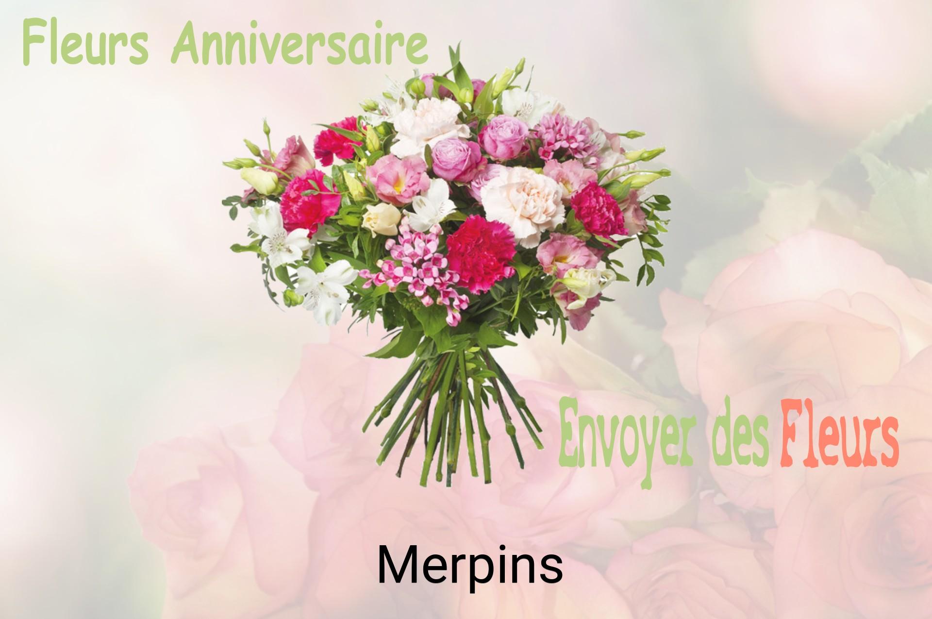 Bouquet de fleurs d’anniversaire livré à Merpins